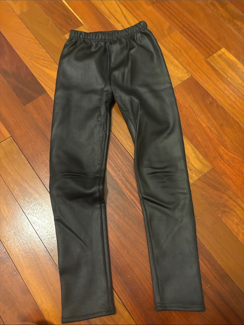 SUPER WARM!! Black Faux Leather Leggings